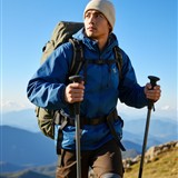 Happy traveler